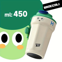 450ml Stainless Steel Vacuum Flask Thermal Bottle with Lanyard