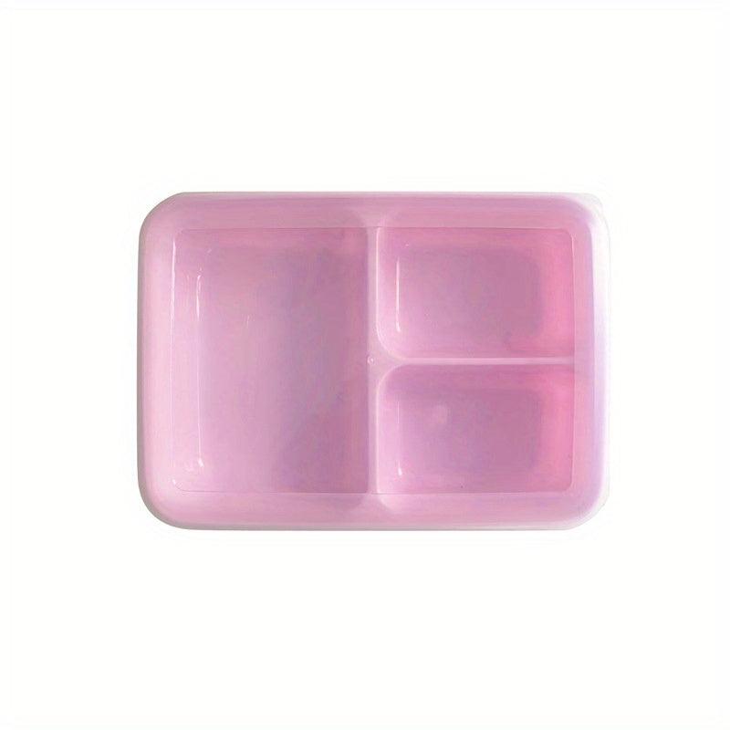 Rectangular 3 Compartment Lunch Box for Teens