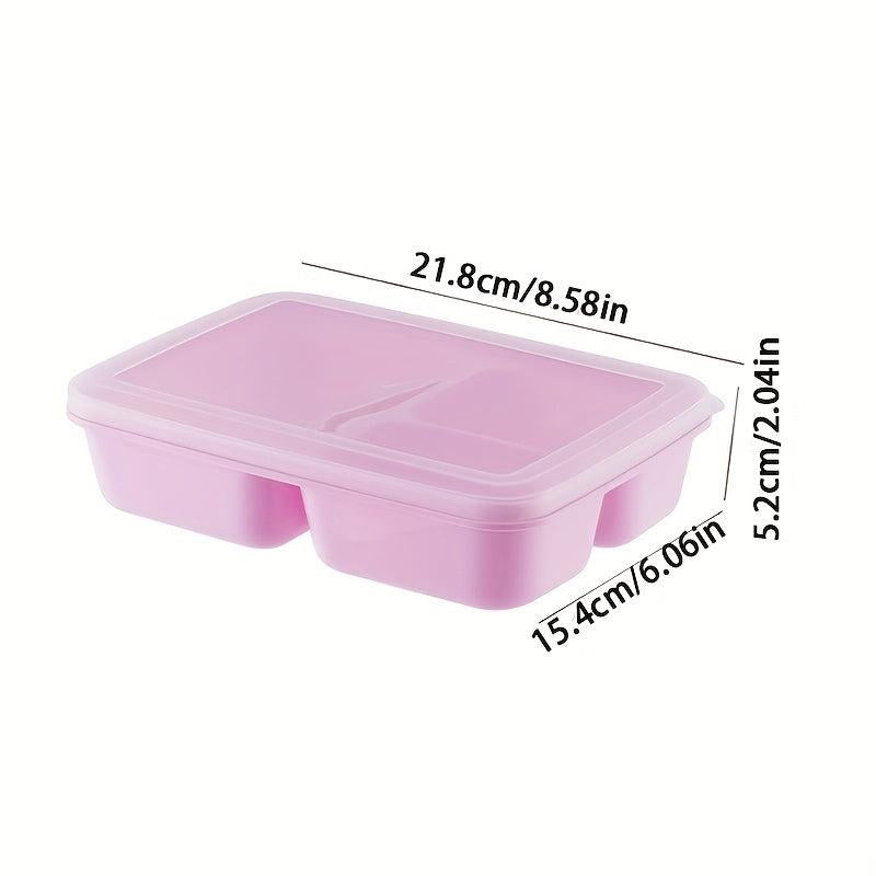 Rectangular 3 Compartment Lunch Box for Teens