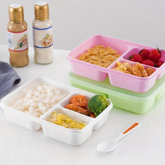 Rectangular 3 Compartment Lunch Box for Teens