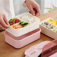 Striped Insulated Bag & 1400ml Bento Box Set
