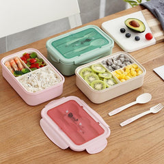 Striped Insulated Bag & 1400ml Bento Box Set