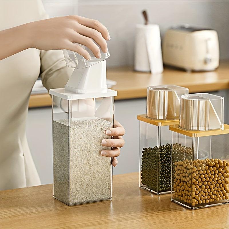 Portable Rice Bucket Storage Container Moisture Insect Proof Sealed Box