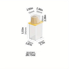 Portable Rice Bucket Storage Container Moisture Insect Proof Sealed Box