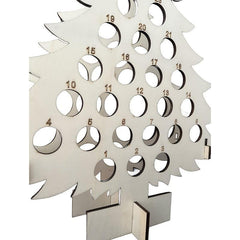 Christmas Countdown 24 Days Wine Rack Wooden Ornaments