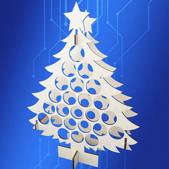 Christmas Countdown 24 Days Wine Rack Wooden Ornaments
