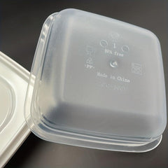 4pcs Clear Crisper Containers for Fruit Storage with Lids