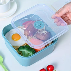 Portable Lunch Box Leakproof Food Container for School and Camping
