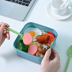 Portable Lunch Box Leakproof Food Container for School and Camping