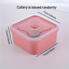Portable Lunch Box Leakproof Food Container for School and Camping