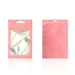 50 Colorful Matte Aluminum Self Sealing Ziplock Bags for Food Storage