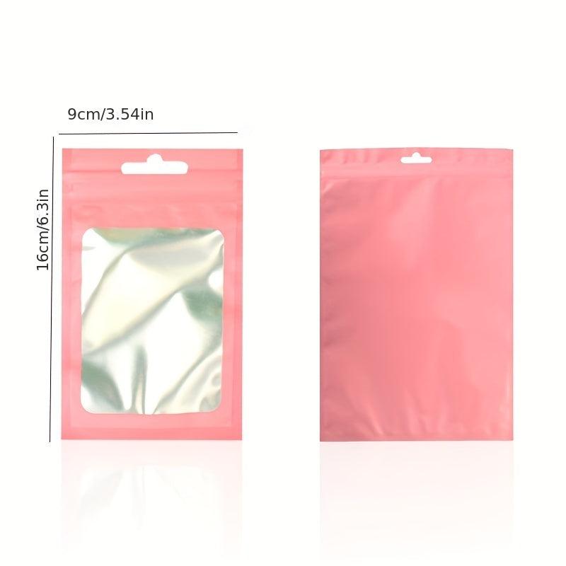 50 Colorful Matte Aluminum Self Sealing Ziplock Bags for Food Storage