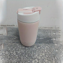 Portable Vacuum Flask with Straw Stainless Steel Insulated Cup