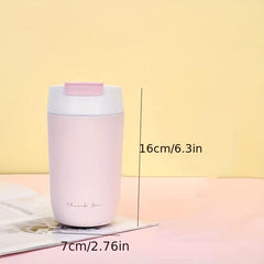 Portable Vacuum Flask with Straw Stainless Steel Insulated Cup