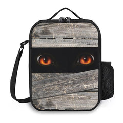1pc Reusable Scary Monster Insulated Lunch Bag with Pocket Zippers
