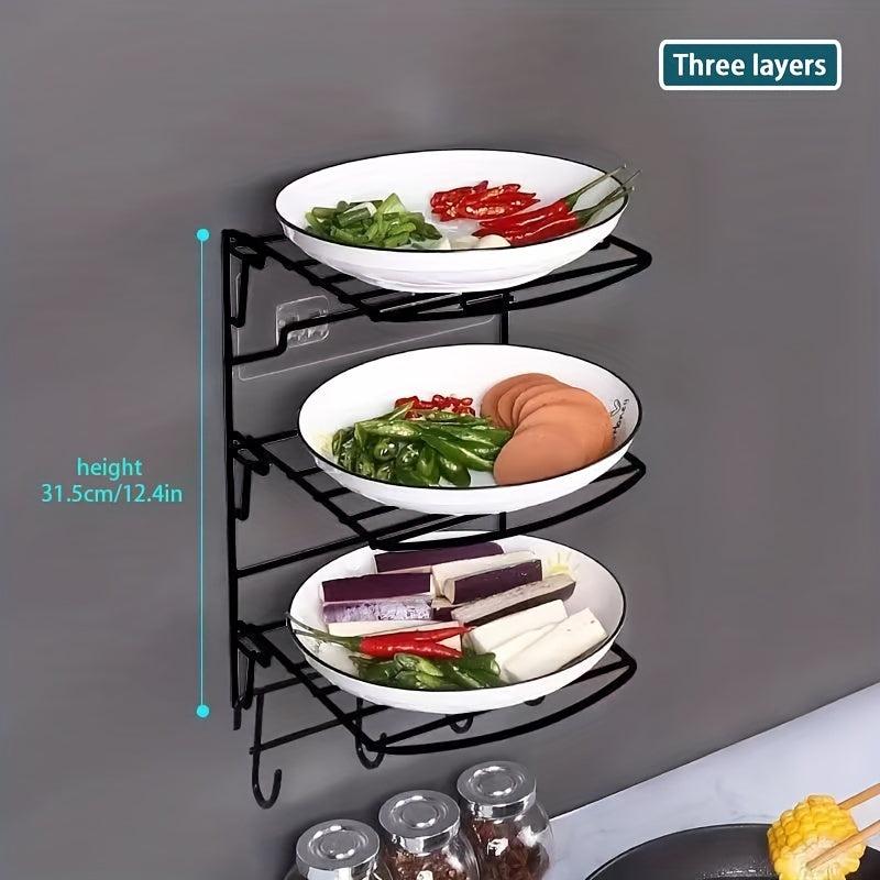 Vegetable Prep Rack Hot Pot Fruit & Veg Side Dish Plate Wall Hang