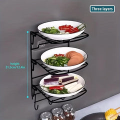 Vegetable Prep Rack Hot Pot Fruit & Veg Side Dish Plate Wall Hang