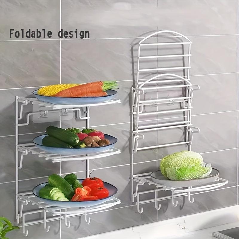 Vegetable Prep Rack Hot Pot Fruit & Veg Side Dish Plate Wall Hang