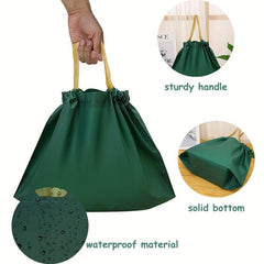 50pcs Reusable Grocery Bags With Drawstrings Portable Shopping Bag