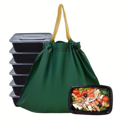 50pcs Reusable Grocery Bags With Drawstrings Portable Shopping Bag