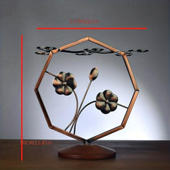 Upside Down Wine Glass Holder With Wood Base Set
