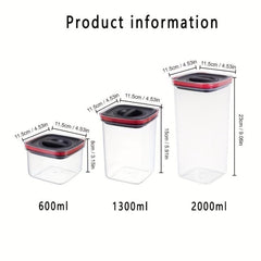 8pcs Food Storage Containers with Lids Transparent Fresh-keeping Box