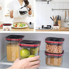 8pcs Food Storage Containers with Lids Transparent Fresh-keeping Box