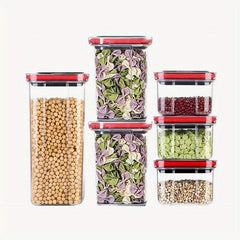 8pcs Food Storage Containers with Lids Transparent Fresh-keeping Box