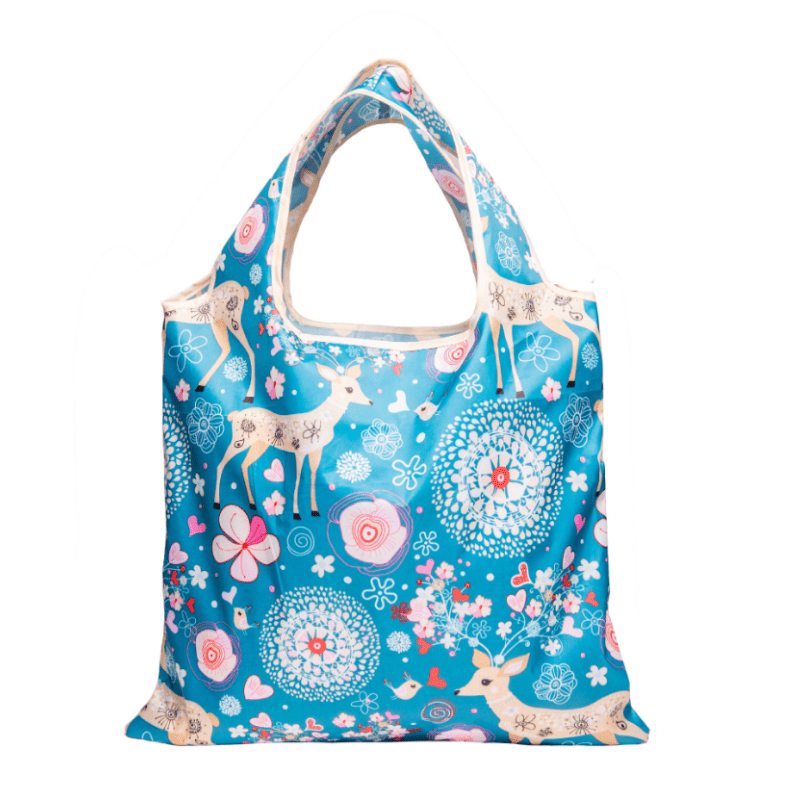 Multicolor Printed Reusable Grocery Shopping Bag Waterproof Tote Bag