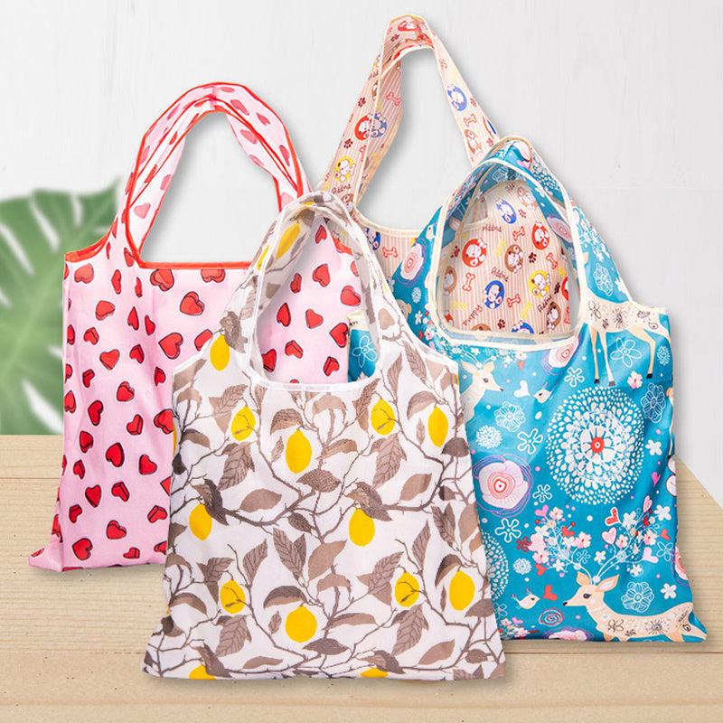 Multicolor Printed Reusable Grocery Shopping Bag Waterproof Tote Bag