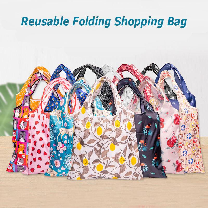 Multicolor Printed Reusable Grocery Shopping Bag Waterproof Tote Bag