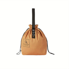 Canvas Insulated Lunch Bag Drawstring Cooler Tote Reusable Water Resistant