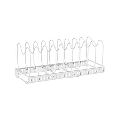 Multipurpose Kitchen Rack with Cutting Board Holder & Lid Organizer