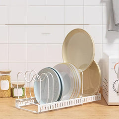 Multipurpose Kitchen Rack with Cutting Board Holder & Lid Organizer