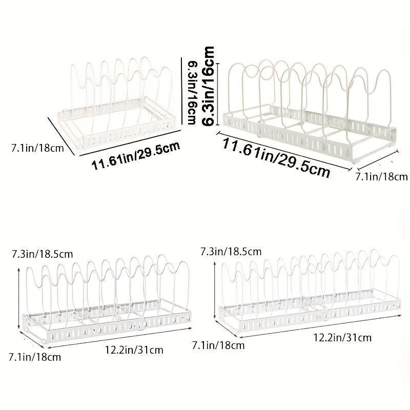 Multipurpose Kitchen Rack with Cutting Board Holder & Lid Organizer