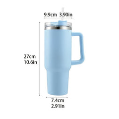 40oz Stainless Steel Tumbler with Lid and Handle for Travel - Port