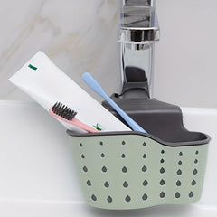 Sink Sponge Holder with Adjustable Strap and Drain Adj