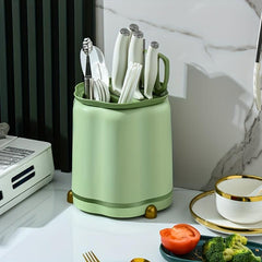 Rotating Utensil Holder Kitchen Organizer Storage Rack