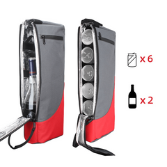 Insulated Beer Cooler for Golf Bag Holds 6 Cans or 2 Bottles