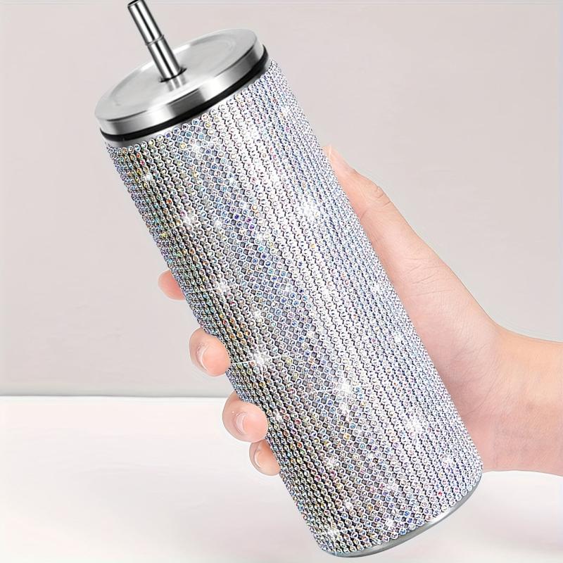 20oz Stainless Steel Vacuum Water Cup Glitter Tumbler