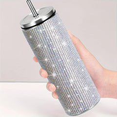 20oz Stainless Steel Vacuum Water Cup Glitter Tumbler