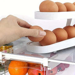 Egg Dispenser 2 Tiers Egg Trays Egg Storage Box For Refrigerator
