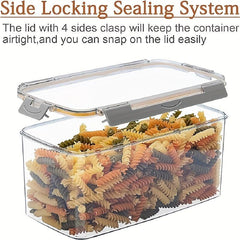 6pcs Airtight Food Storage Container Set BPA Clear Plastic Containers