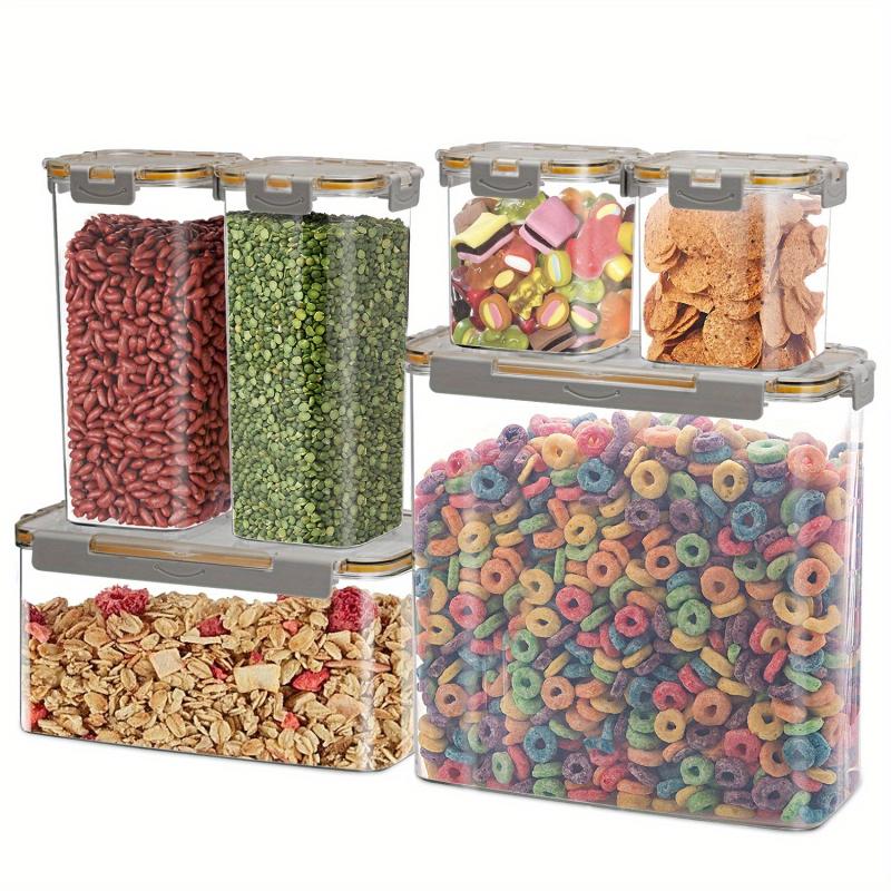 6pcs Airtight Food Storage Container Set BPA Clear Plastic Containers