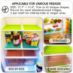 8pcs LGBT Rainbow Fridge Liners Gay Pride Mats Covers Kitchen Organization