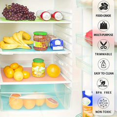 8pcs LGBT Rainbow Fridge Liners Gay Pride Mats Covers Kitchen Organization
