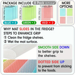 8pcs LGBT Rainbow Fridge Liners Gay Pride Mats Covers Kitchen Organization