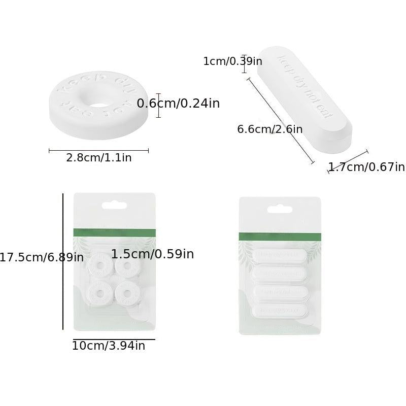 4pcs Food Drying Strips Diatomaceous Earth Moisture proof Agent
