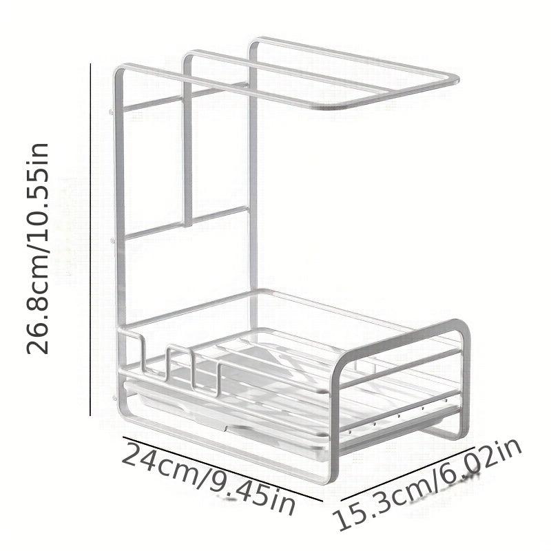 Sink Storage Rack Sponge Soap Holder Organizer Dishcloth Hanger