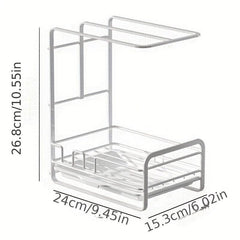 Sink Storage Rack Sponge Soap Holder Organizer Dishcloth Hanger